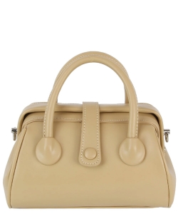 Women Fashion Satchel Shoulder Top Handle CHU019 TAN